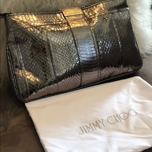 Jimmy Choo Python Clutch